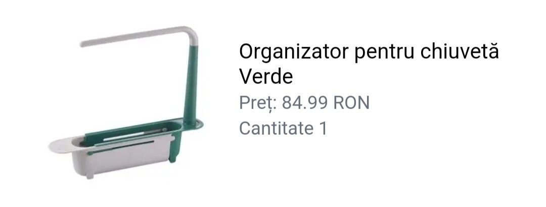 Organizator chiuveta