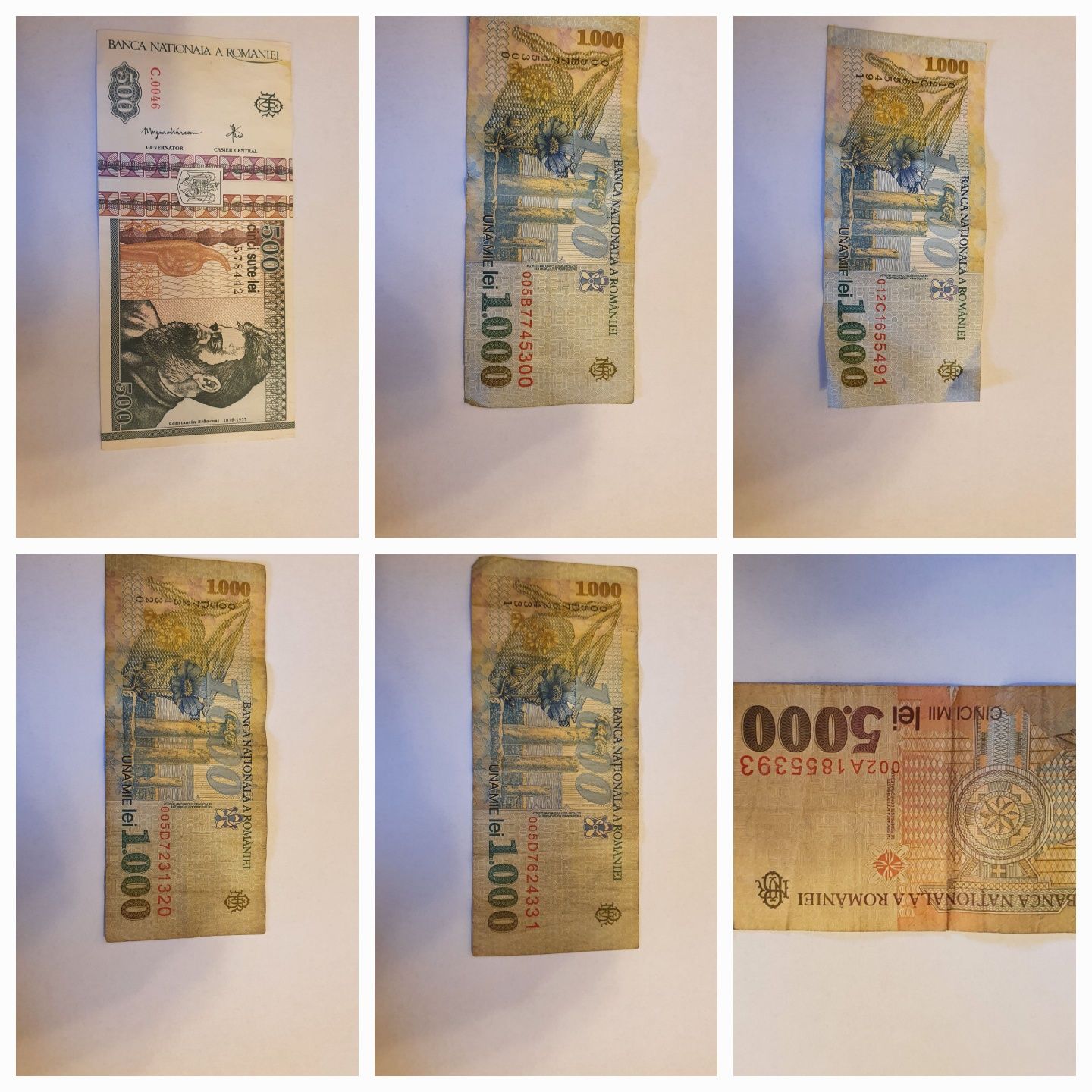 Bancnote Vechi Românești și Bulgărești
