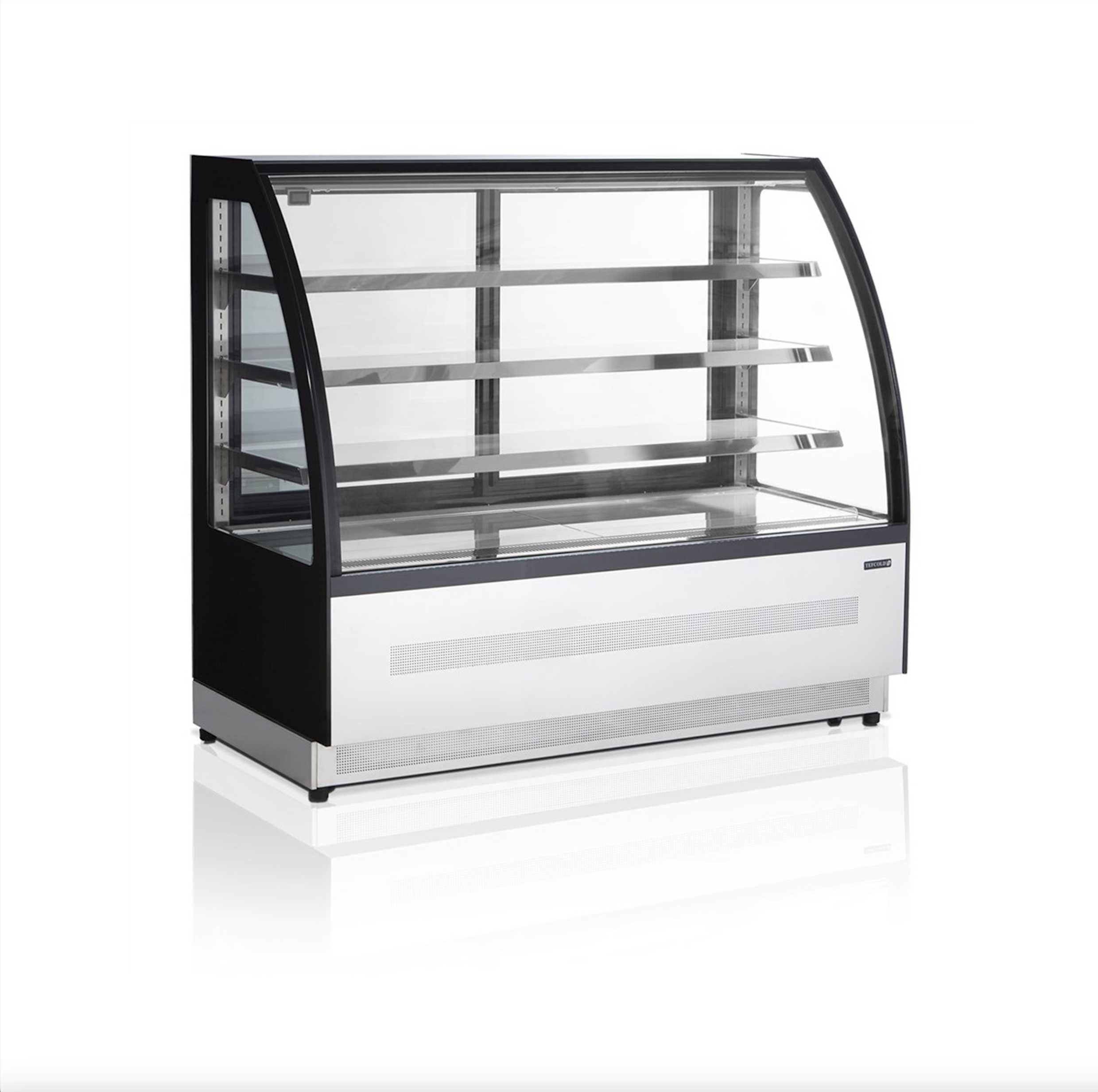 Vitrina Frigorifica pentru Prajituri/ Curbat/ Malmo INOX 120cm / NOU
