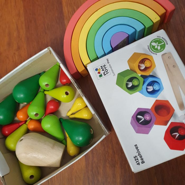 Doua Seturi jucarii PlanToys tip Montessori