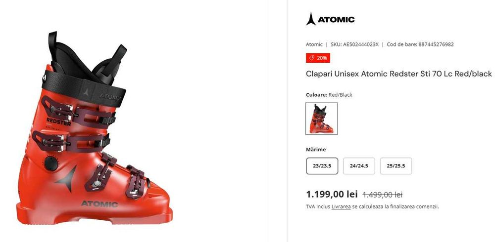Clapari Unisex Atomic Redster Sti 70 LC + CS 80LC + SKIURI Atomic S9!