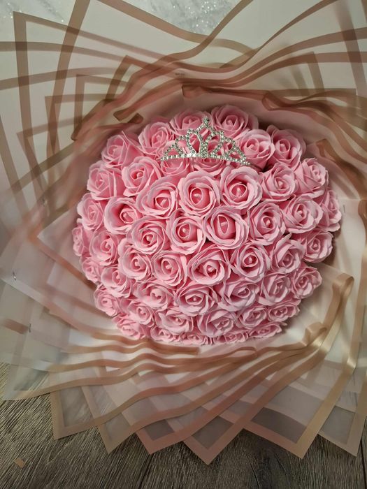 Buchet trandafiri sapun parfumati