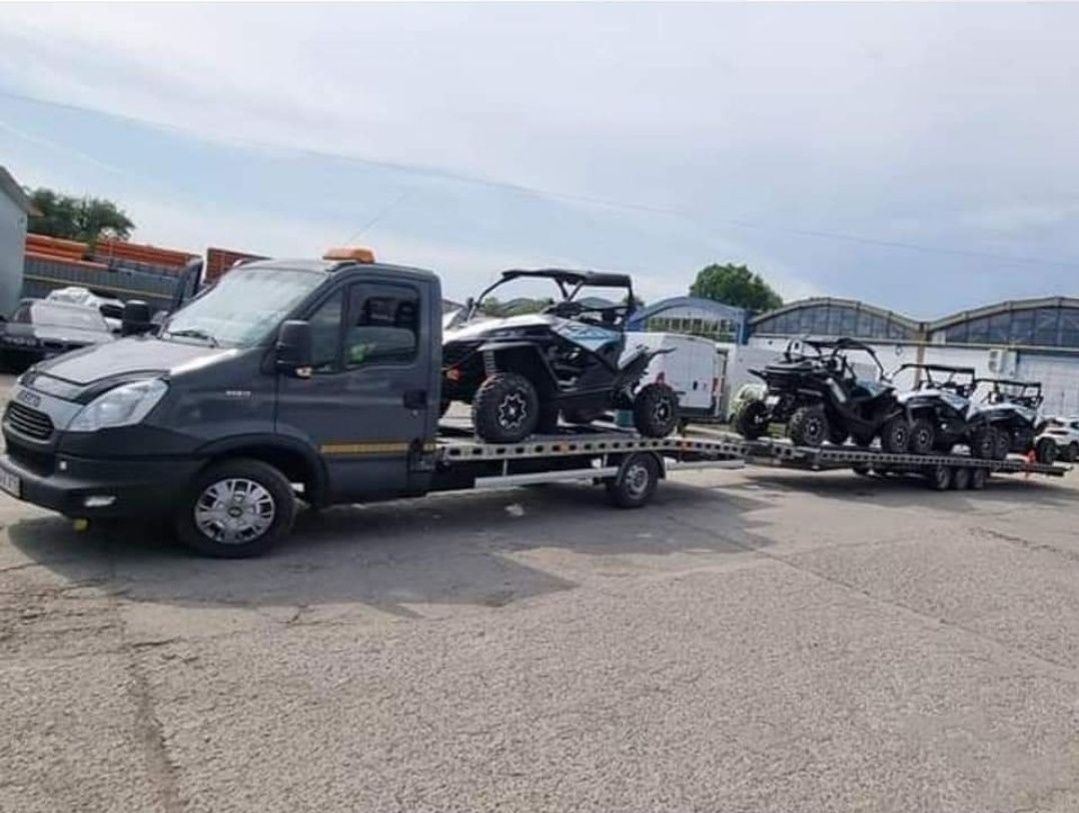 Tractari auto  , cu autoplatforma platforma trailer Non Stop