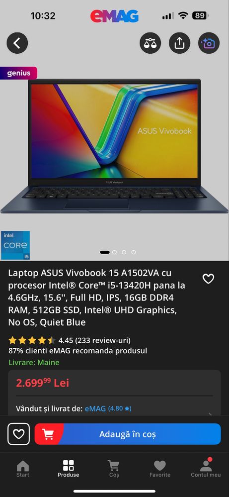 Laptop Asus Vivobook