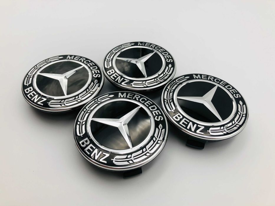 Capace Janta Compatibile Mercedes 72 mm negru nou