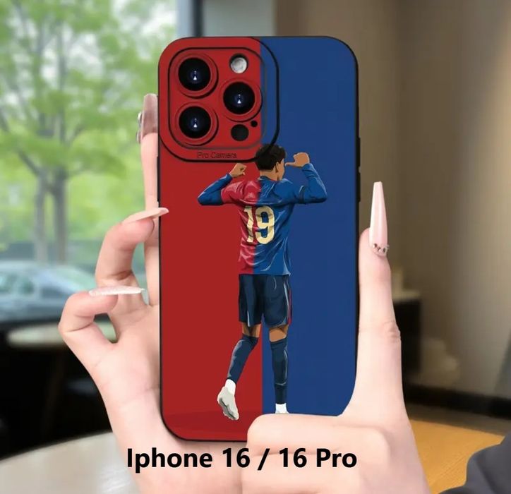 Husă iPhone 15/15Pro/16/16Pro – FC Barcelona  Lamine Yamal Messi
