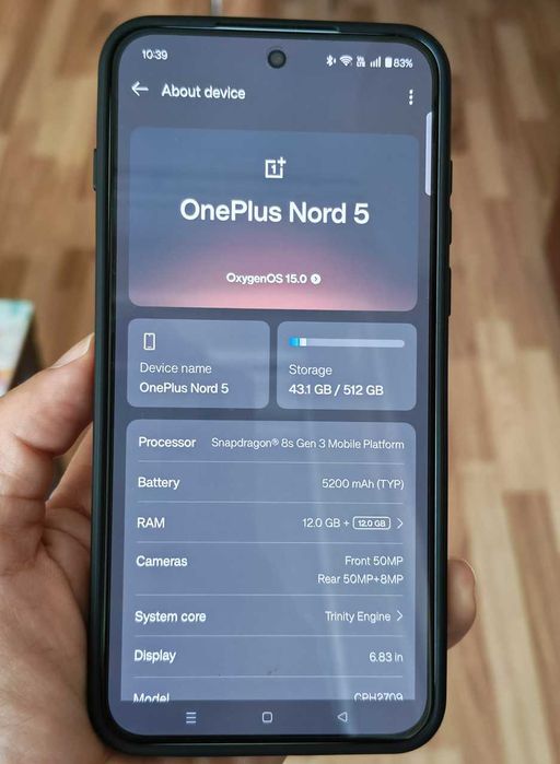 ONEPLUS Nord 5 5G , 512GB, 12GB RAM, Dual SIM
