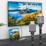 Cablu HDMI HAMA 8K HDR 205240 3m placat aur negru-gri Nou Sigilat