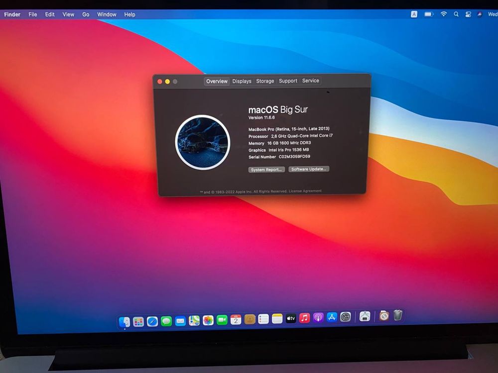 Macbook pro 2013 yil sotiladi