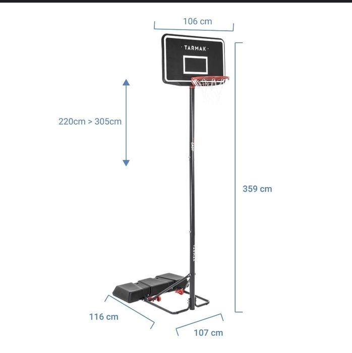 Coș Baschet cu structură de susținere