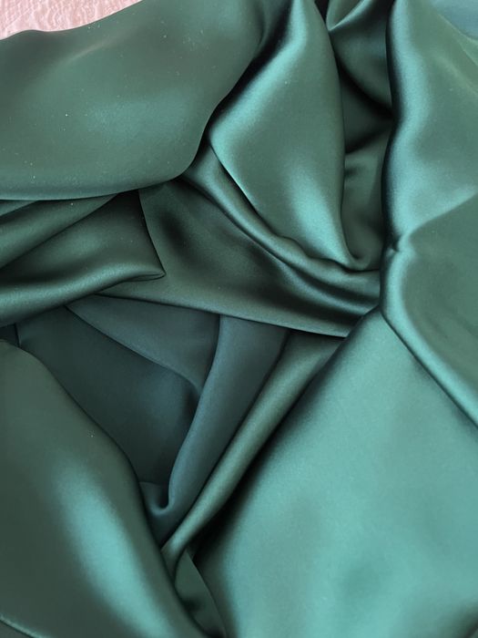 Rochie lunga de tafta verde