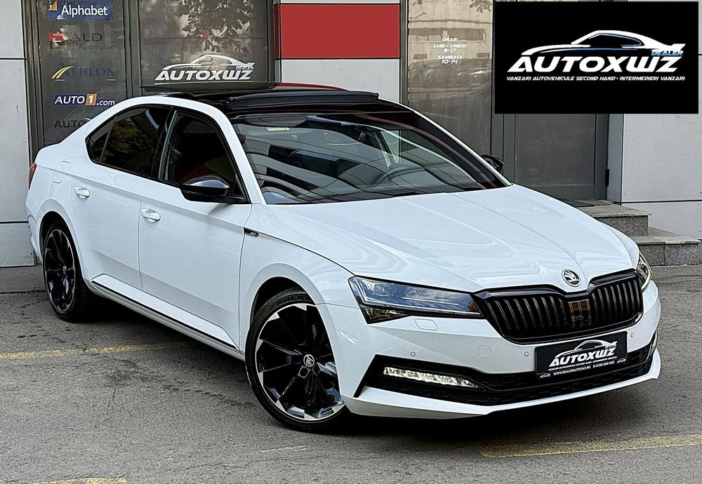 Skoda Superb Garantie1An/190Cp/FaruriLed/Trapa/Piele/CeasuriPlasma/Camera/Keyless