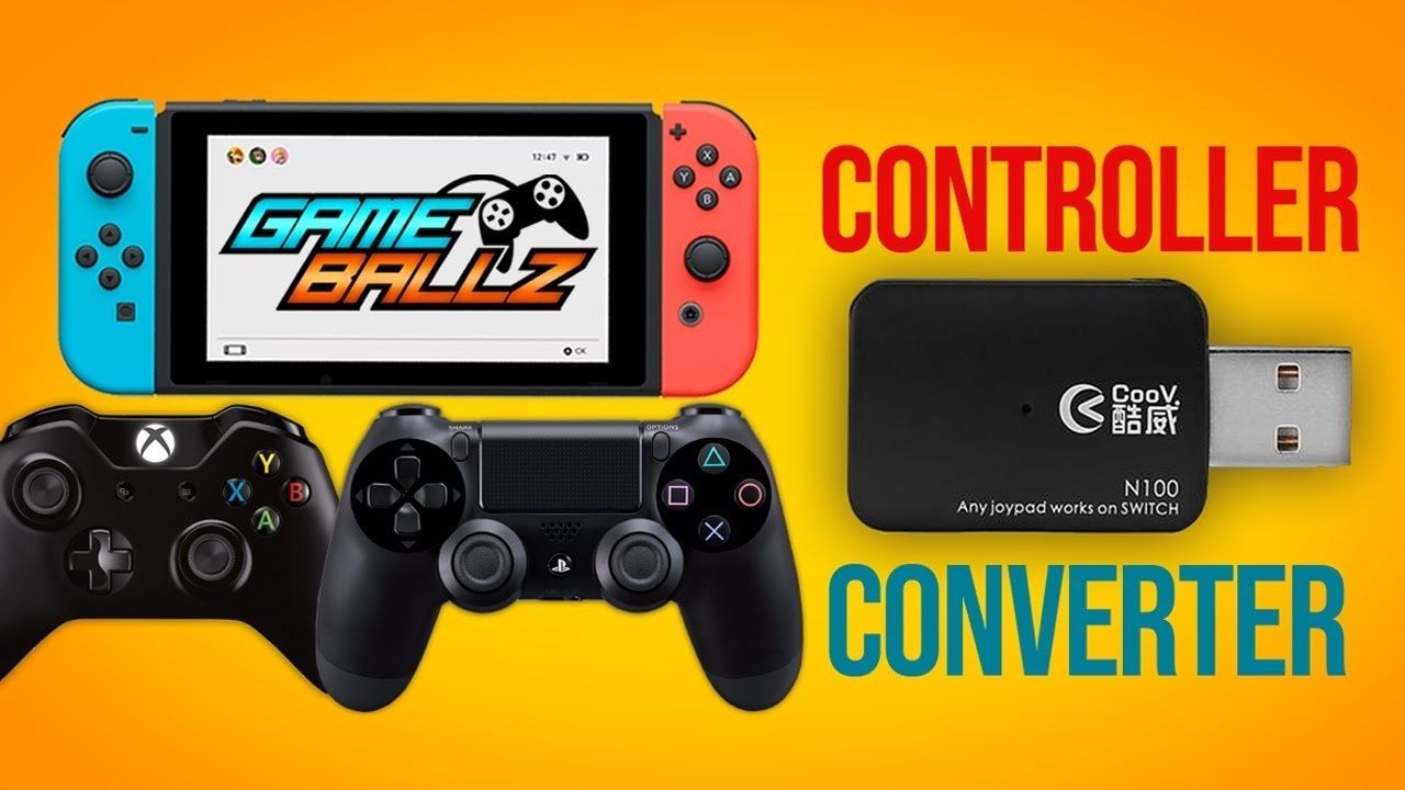 Адаптер N100 Coov 8 Bit do Xbox One PS4 Геймпад на Нинтендо Switch