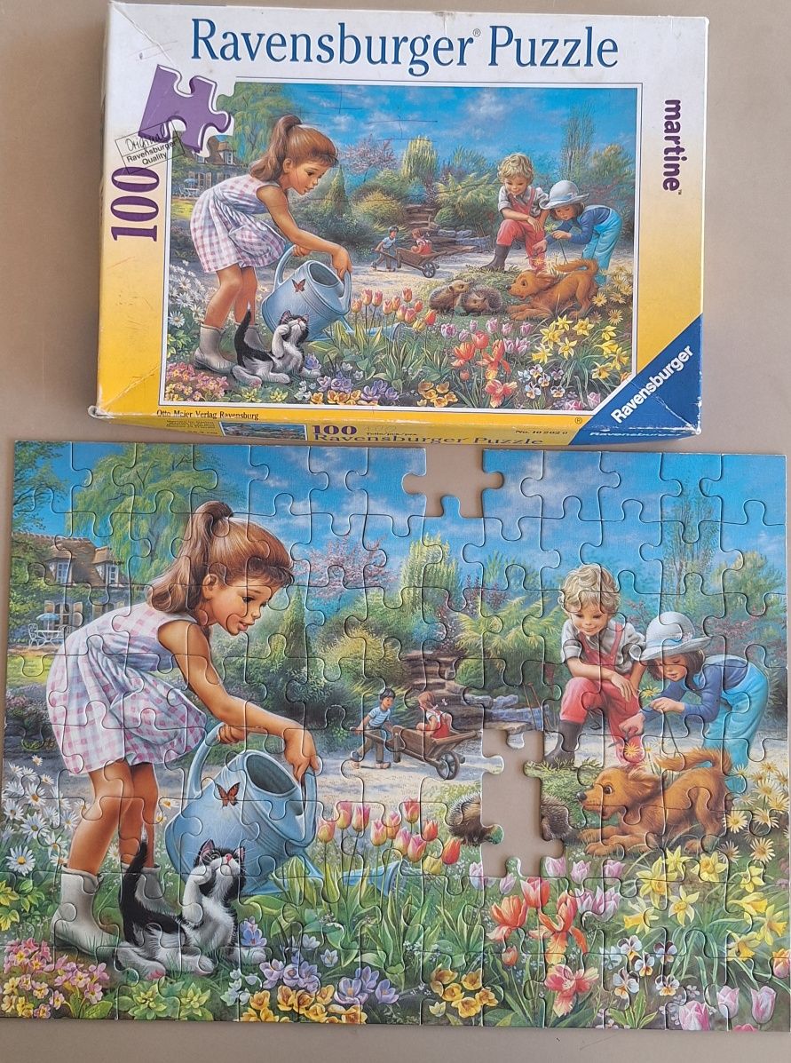 Книга Приказка с игри/пъзели, 5 детски пъзела от 30, 2x20, 100 и 260 ч
