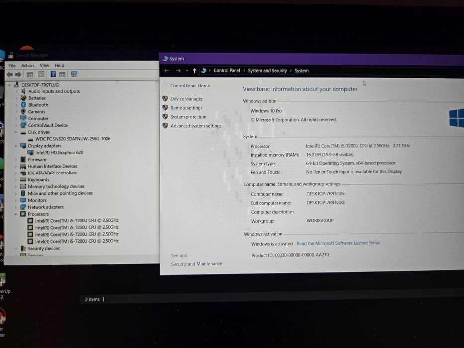 Mini Laptop 14" Dell 5490 i5 quadcore 16gb ram ssd 250 uhd 620 bat 5h