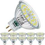 Set 10 becuri LED EACLL GU5.3 6.5W, lumină rece 6400K