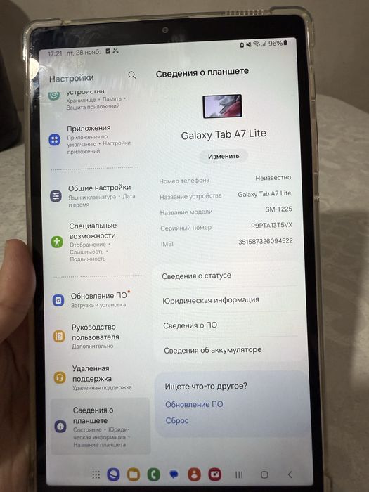 Продам планшет в рабочем состоянии Galaxy Tab A7 Lite