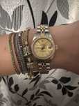 Ceas rolex Date Just Lady, oțel & aur galben, 26 mm