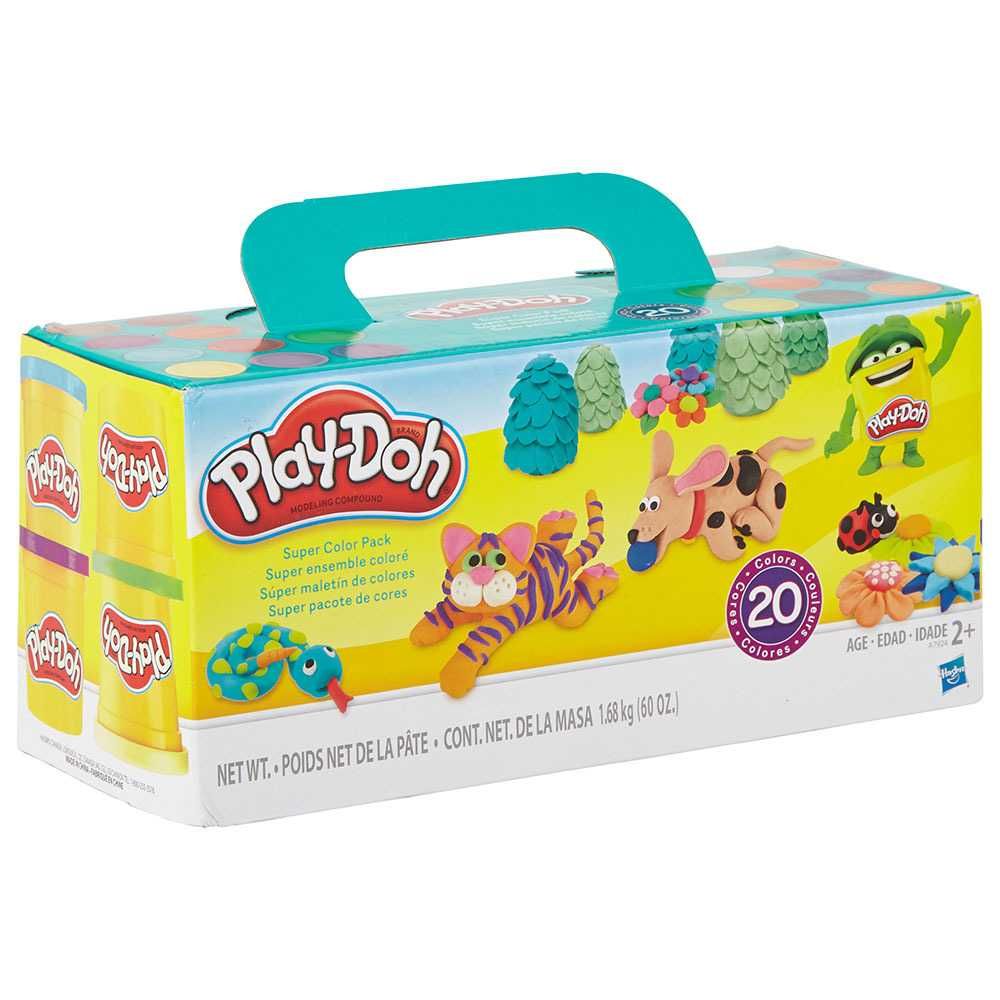 Pasta modelabila plastelina Play-Doh Super Colour Pack 20 buc, NOU