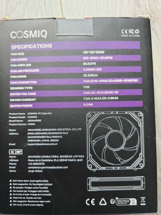 AsiaHorse cosmiq RGB – 3x120mm White