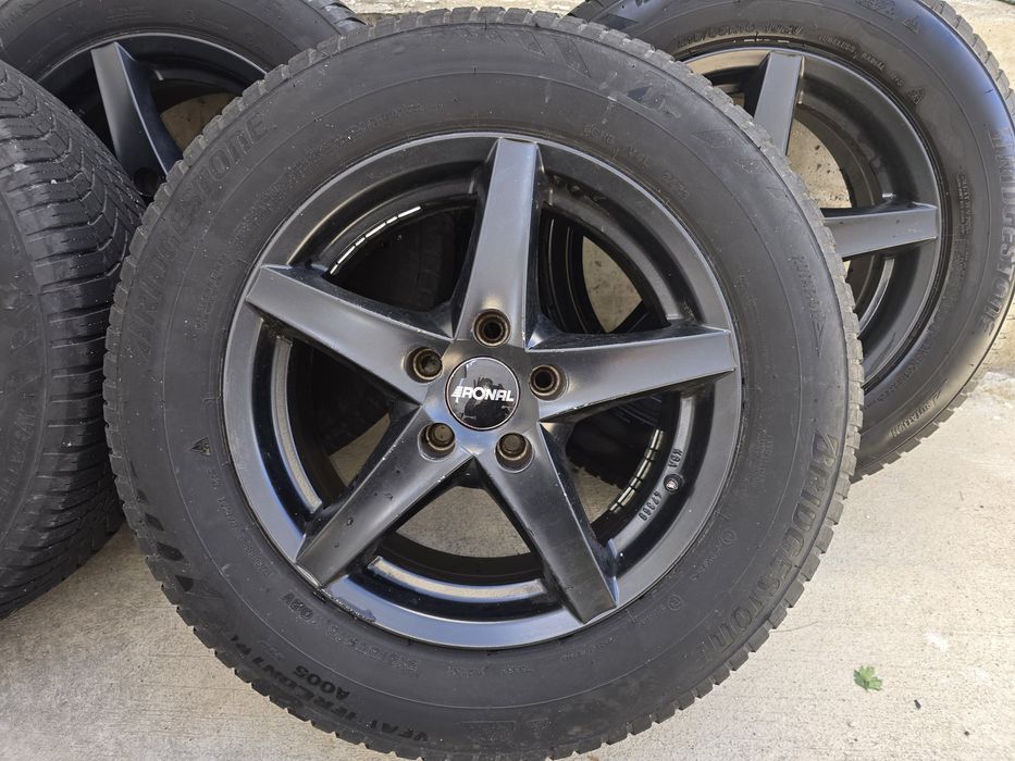 Джанти Ronal 5x112 j7 et45 16" audi  Vw Mercedes  С гуми Bridgestone