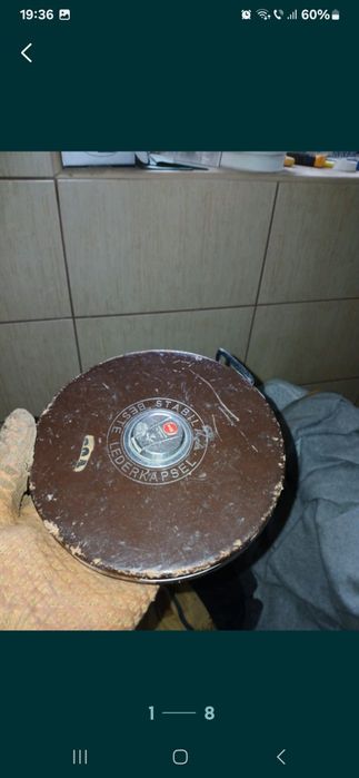 Ruletă veche Stabila Beste Lederkapsel 30,m