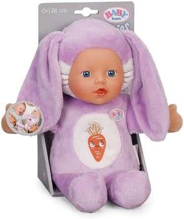 Нова Плюшена играчка BABY born Funny Bunny 26 см – лилав заек подарък