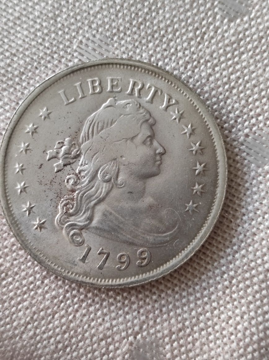 Monedă rară 1799 argint 1Dolar