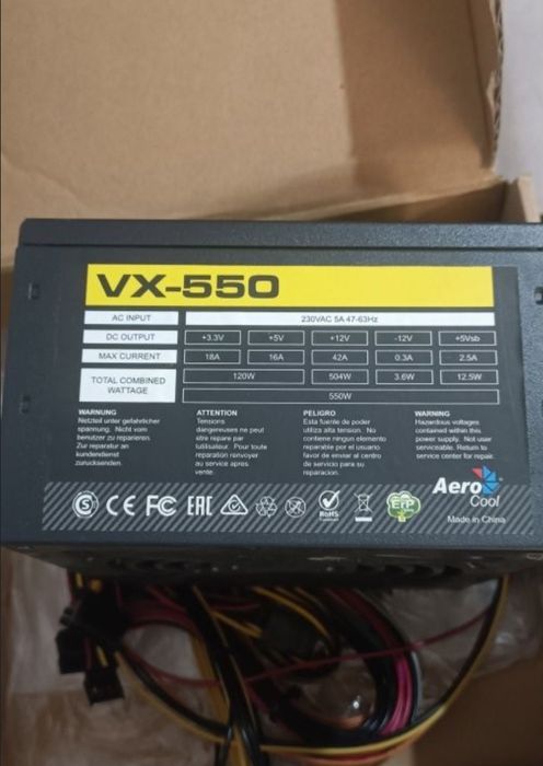 Блок питания Aero Cool VX550W