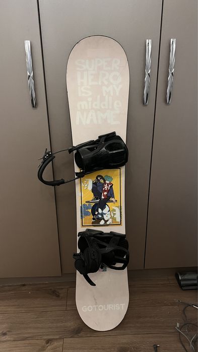 Сноуборд б/у длина 140см