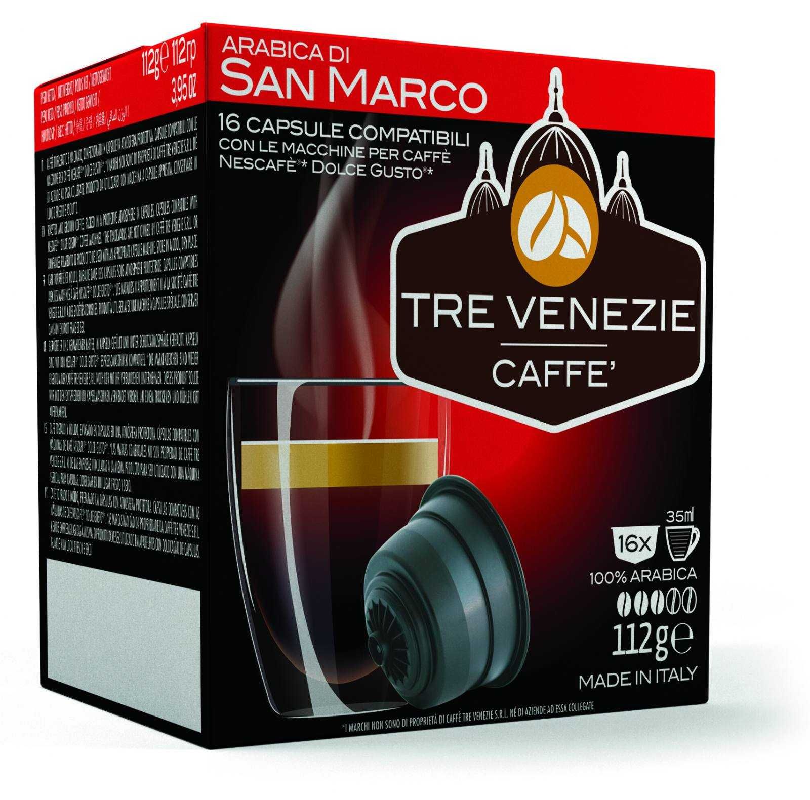 кафе TRE VENEZIE Dolce Gusto NERO BAROCCO 16бр внос ИТАЛИЯ