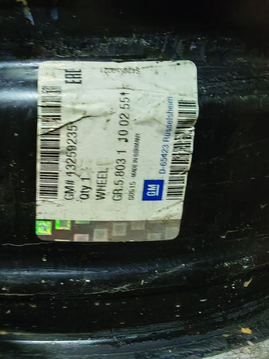 Jante Tabla Otel GM 16" 5 x 115 si capace Opel