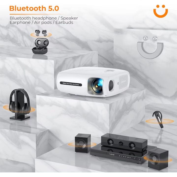 YABER Pro V7 WiFi, proiector Bluetooth