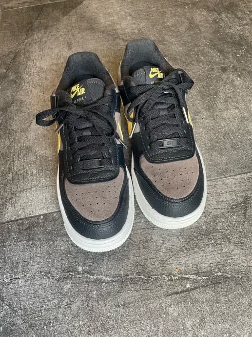 nike air force 1 shadow black brown yellow
