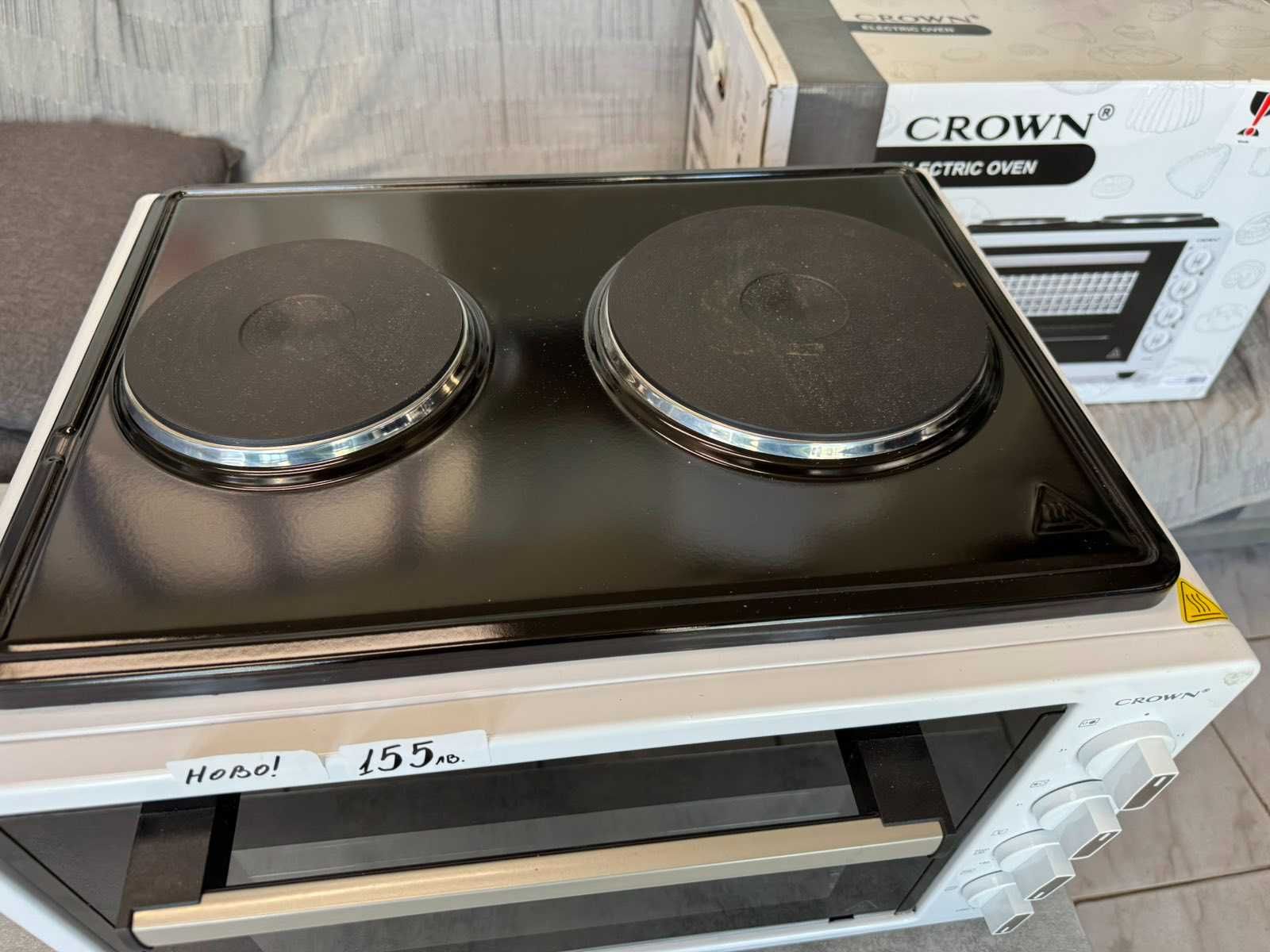 Мини готварска печка Crown cmo-433 КАТО НОВА!