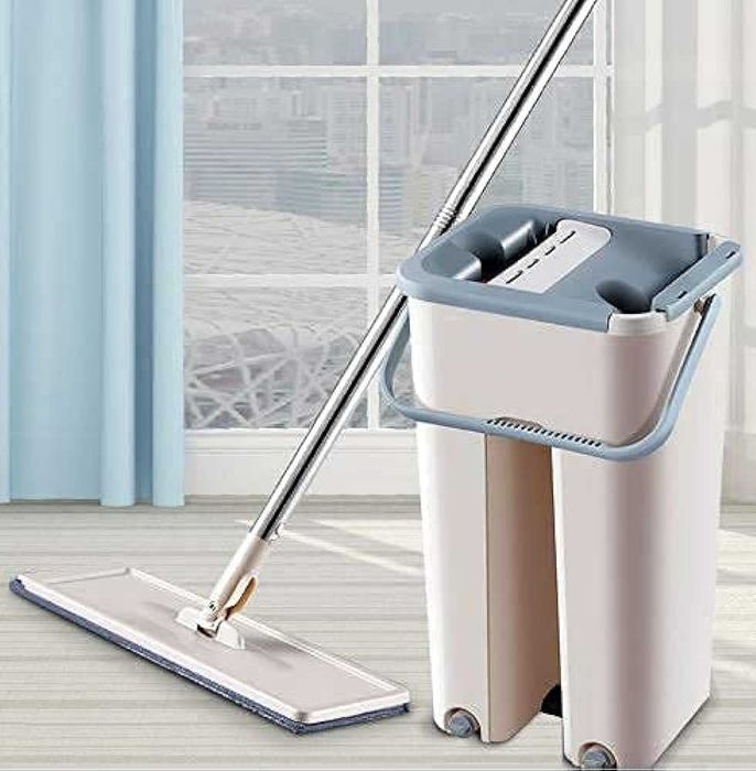 Mop Profesional Scratch cu Doua Cuve de Spalare si 2 Lavete
