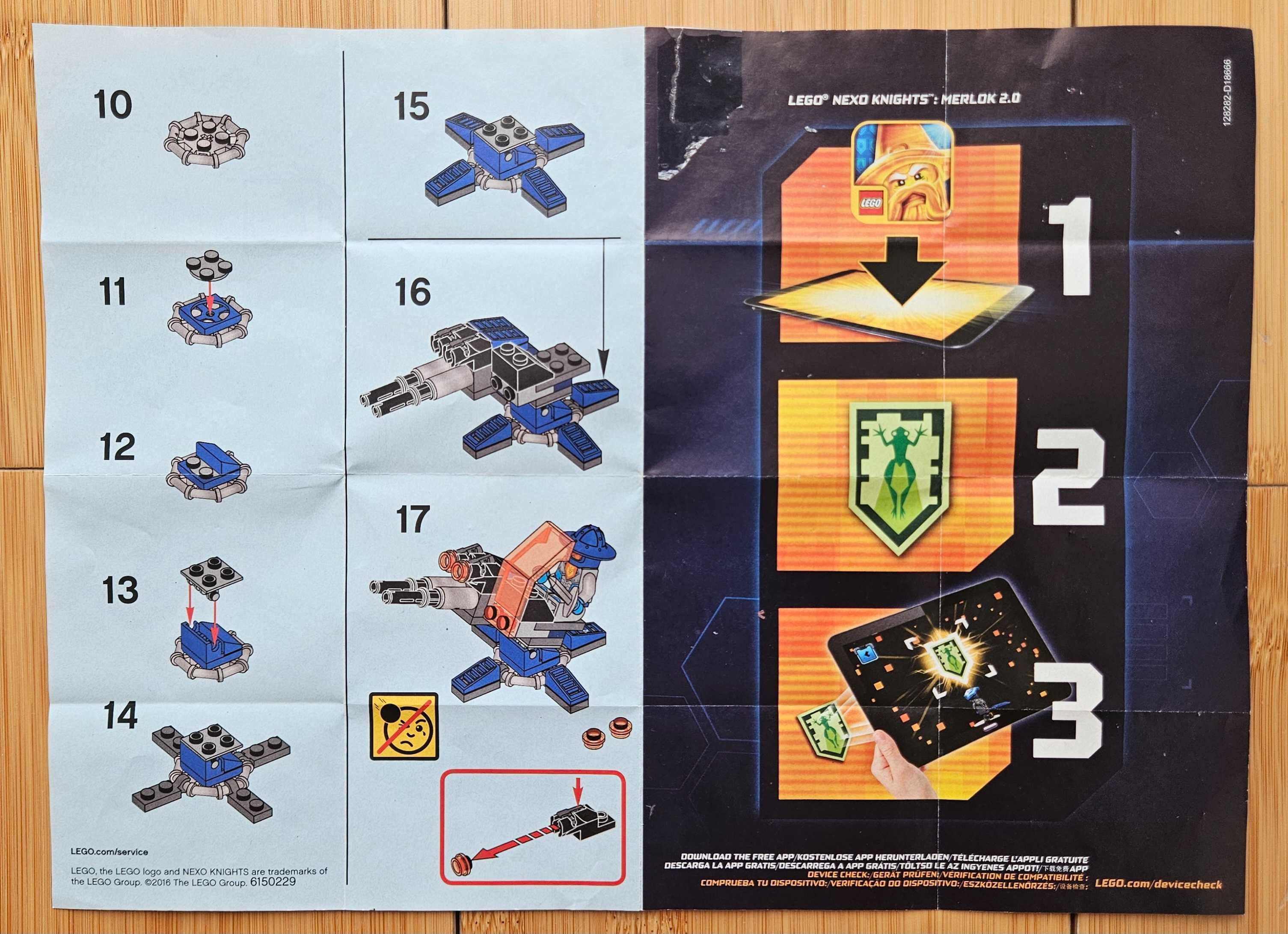 Set LEGO 30373 NEXO KNIGHS Knighton Hyper Cannon 100% complet