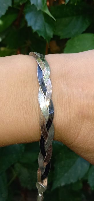 Серебряный браслет 19 см