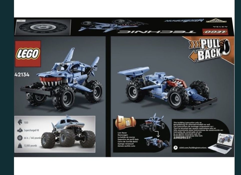 LEGO Technic - Monster Jam Megalodon f1 42134, 260 piese