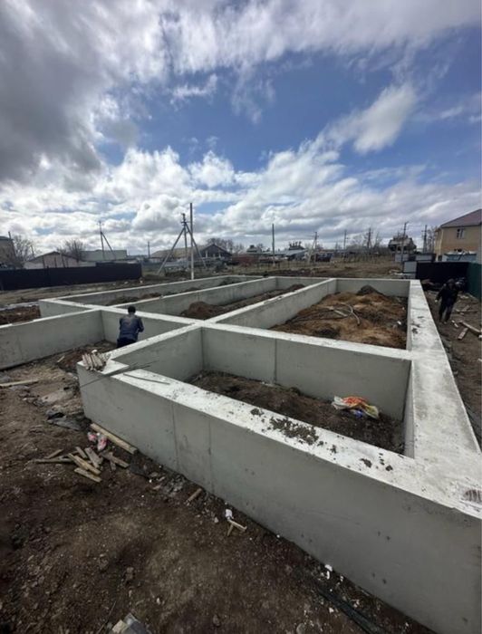 Фундамент куиямыз Заливаем фундамент Заливка бетон Бетонный работ