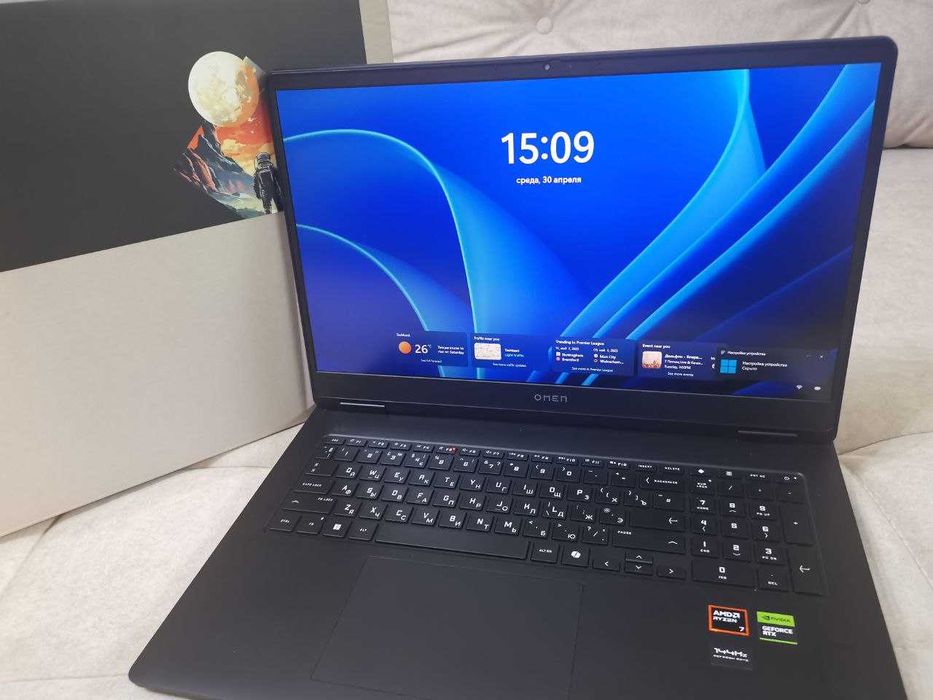 Топовый игровой ноутбук HP Omen 17 FHD, RTX4070, На гарантии, новый