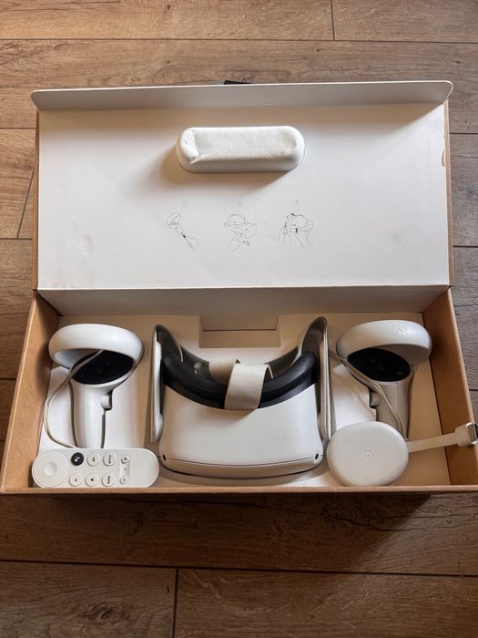 Meta Quest 2 + Google Chromecast 3 – set complet pentru experiență VR