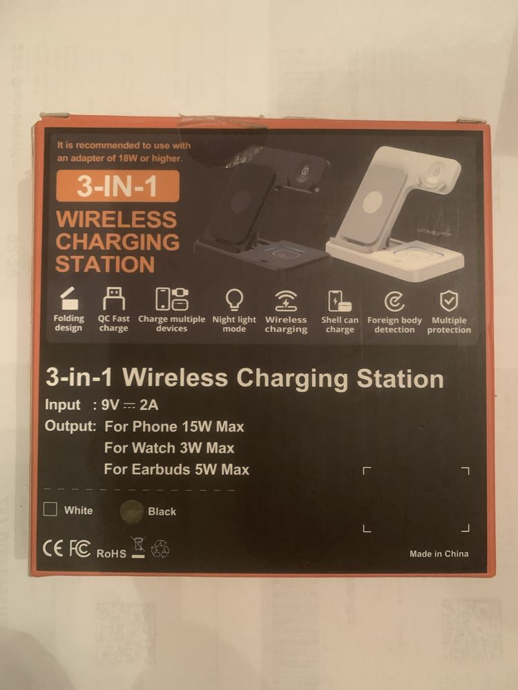 Incarcator Stație încărcare rapidă iPhone 16 15,Samsung Galaxy,3in1