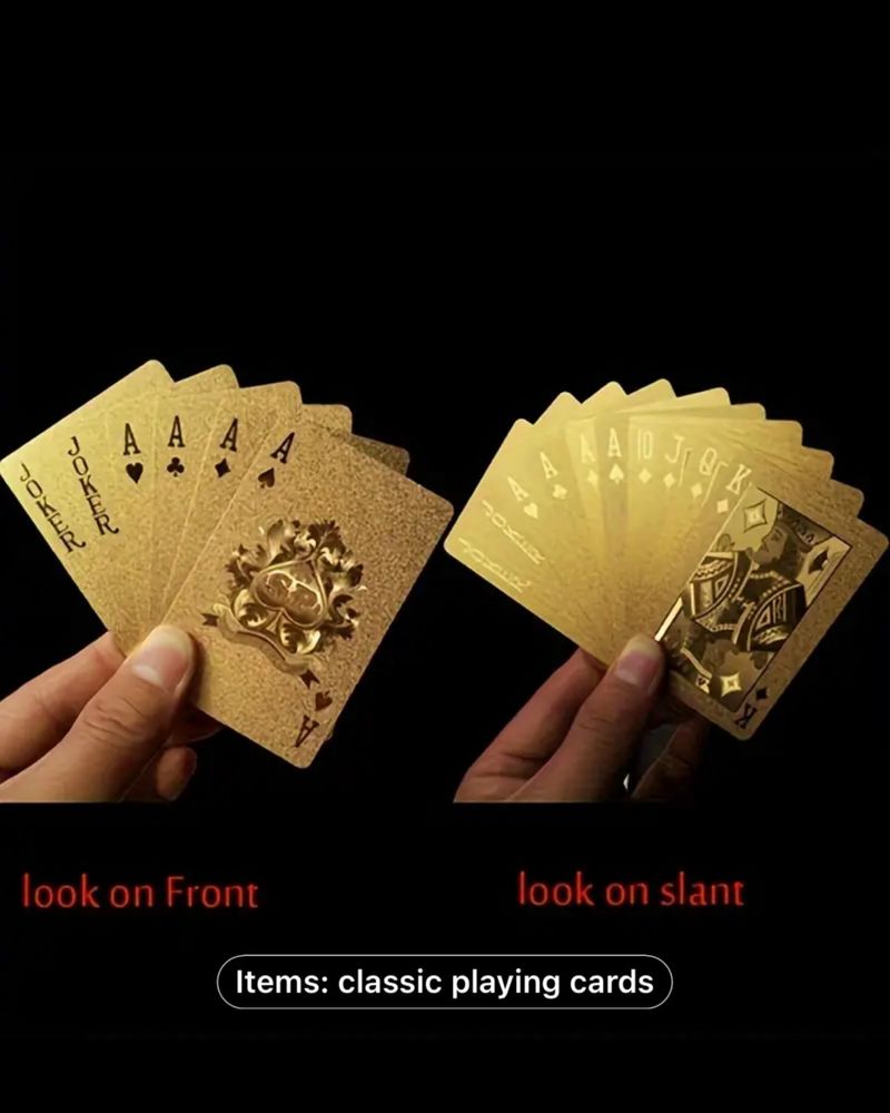 Карти за игра plastic gold