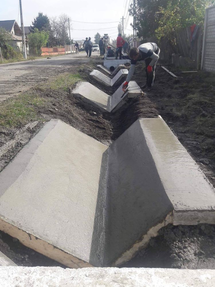 Rigole betonate, rigola de acostanent, podete, canalizari