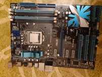 Материнская плата p7h55 (не рабочая) с процессором xeon x 3440