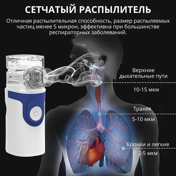 Bai-Bala UN101 (синий) небулайзер ингалятор для всех возрастов