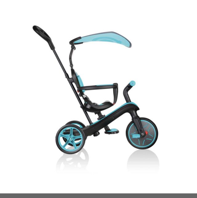 Детска триколка 4 в 1 Globber Trike Explorer синьо-зелена