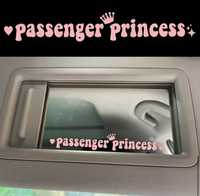 Стикер за кола - Passenger Princess - 15 x 2,3 см. - 8 лв.