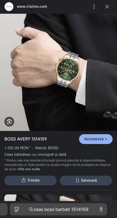 Ceas Bărbătesc Boss Sigilat